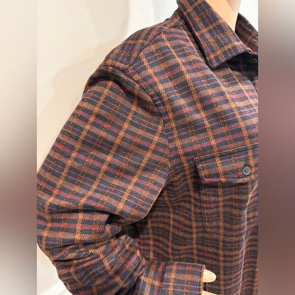 Express plaid fleece button down shirt - Picture 4 of 5